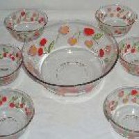 Glass Pudding Set