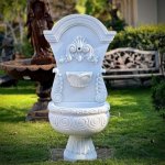 Marble Indoor Water Fountains, Shape : Round for Garden Decor