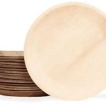 8 Inch Areca Leaf Plate, Color : Natural Brown