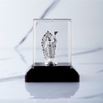 Polished Plain 999 Silver Shreenathji Idol
