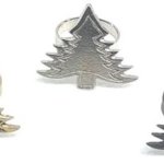 Aluminium Christmas Tree Napkin Ring 4.5x6.5x5.9 Cm
