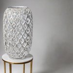 Polished Aluminium Decorative Vase 25 Cm for Indoor Decoration