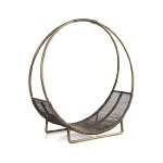 Antique Brass Log Holder