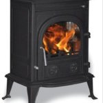 Solwet Antique Cast Iron Fireplaces, Color : Black