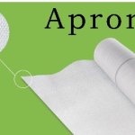 Solid Color Or Simple Pattern Apron Fabric, Color : White