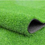 Rubber Artificial Grass, Color : Dark Green, Light Green Multisize