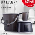 Ganesh Plain Bathroom Set 3pc
