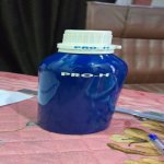 Blue Coated Aluminum Bottle