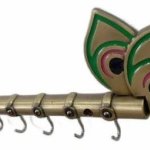 Brass Key Wall Hanger, Color : Golden(Base)