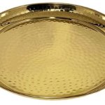 Polished Brass Thali, Color : Golden