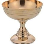 Round Bronze Ice Cream Cup, For Restaurant, Home, Pattern : Plain