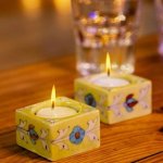 Ceramic Candle Stand, Color : Multiple Color