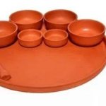 Plain Clay Dinner Set, Shape : Round