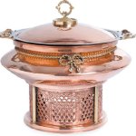 Plain Stainless Steel Copper Chafing Dish, Feature : Attractive Look