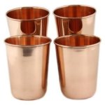 Polished Copper Glass, Shape : Round for Drinking Use