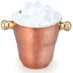Hammered Stainless Steel Copper Ice Bucket, Capacity : 1100ml