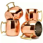 Copper Mugs, Shape : Round for Drinkware, Home Use