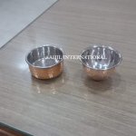 Coated Copper Steel Serving Bowl, Shape : Round