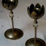 Brass Decorative Candle Stand, Size : Customise