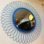 Round Decorative Wall Mirror, For Household, Frame Material : Iron