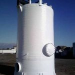 Paint Coated Fibreglass Fibre Glass Storage Tank, Color : White