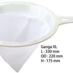 Ganga XL Water and Milk Strainer, Handle Material : Plastic