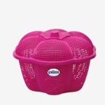Polished Plastic Garden Fresh Vegetable Baskets, Color : Grey