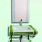 SPARKLE Glass Bathroom Vanity Set, Size : 21X24