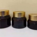 Round Glass Taper Jar, For Cosmetic Products