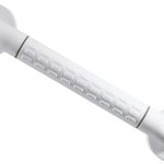 Lifeline Universal Nylon MS Iron Polished Grab Bar for Bathroom Fittings