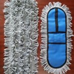 Cotton Grey Synthetic Dry Mop, Color : White for Indoor Cleaning