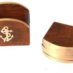 Handcrafted Wooden Coaster Set