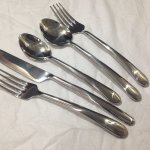 Stainless Steel Polished Handmade Cutlery Set, For Kitchen, Feature : Good Quality, Light Weight