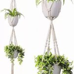 Natural Cotton Macrame Plant Holder, Color : Natural/customized Color