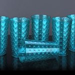 Honey Pattern Drinking Glass Set