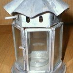Iron Hanging Lantern Candle Holder