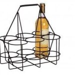 Black Iron Wine Bottle Holder