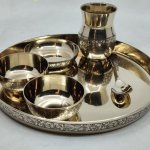 Kansa Thali Set, Shape : Round for Home