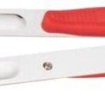 Stainless Steel Heavy Plastic Kitchen Tong, Color : Silver Red
