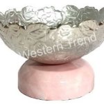 Western Trend Hamerred Aluminium Latest Metal Dry Fruit Fruit Bowl