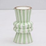 Lime Line Wooden Candle Stand, For Home Decoration