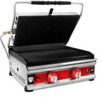 Kiing Stainless Steel LPG Sandwich Griller, For Commercial