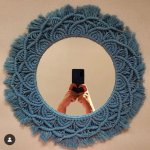 Home Decor Macrame Mirror, For Household, Hotels, Interior, Handicrafts
