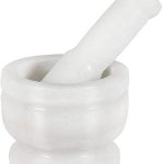 Marble Mortar and Pestle, Color : Black, Whte, Green