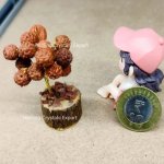 Polished Decorative Mini Rudraksha Beads Crystal Tree, Color : Brown