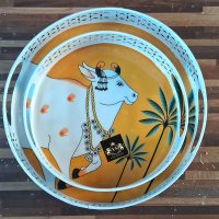 Pichwai Metal Tray