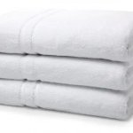 Plain White Cotton Towel For Bathroom