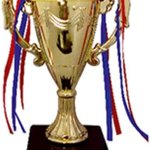 Golden Plain Winners Plastic Trophy Cup, For Awards, Style : Antique