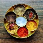 Metal Pure Brass Spice Storage Box