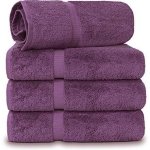 Purple Turkish Cotton Bath Towels, Color : Multicolor